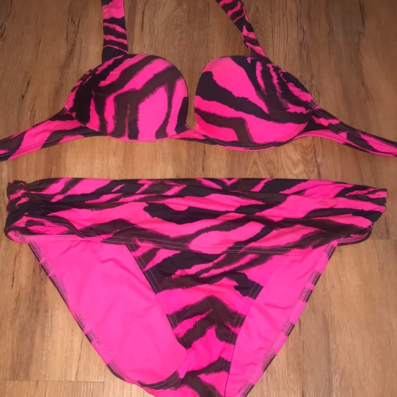 victoria secret zebra bikini